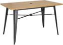 Bolero Aluminium Outdoor Tafel 120x76x76cm Licht Houtdessin - Bolero FT954