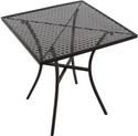 Bolero vierkante stalen bistro tafel zwart 70cm | GG706