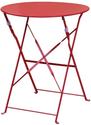 Bolero ronde stalen opklapbare tafel rood 59,5cm | GH560