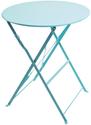Bolero ronde stalen opklapbare tafel turquoise 59,5cm | GK983