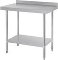 Werktafel | Achteropstand | Rvs | 90cm | Vogue | T380