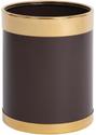 Bolero prullenbak bruin met gouden rand | Y804