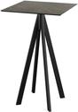 Infinity Statafel Zwart Frame + Midnight Marble HPL 70x70 cm - Essentials 120041677