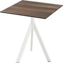 Essentials Infinity Tripod Terrastafel Wit Frame + Tropical Wood HPL 70x70 cm - 140021277