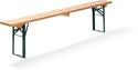 Bierbank - 220x25cm - 28mm Blad - Gelakt - VEBA 30028