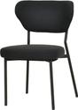 Essentials Duko Stapelbare Stoel Gestoffeerd Zwart - 51024