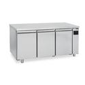 Refrigerated Pastry Counter 3 Doors Remote Cooling, Stainless Steel Top With Upstand, -2°/+8°C - WiF - Virtus BNZ0025/FN