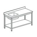 Mastro Werktafel | Wasbak links | Opstanden rand | 100X70cm | DTRVAS710