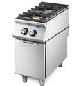 Gas Range With 2 Burners On Closed Cabinet, Pressed Working Top, Virtus VS9040PCGSP