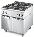Gas Range With 4 Burners On Closed Cabinet, Pressed Working Top, Virtus VS9080PCGSP
