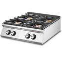 Gas Range With 4 Burners, Pressed Working Top, Virtus VS9080PCGST