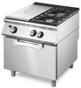 Mastro Bakplaat - Gas Solide Top Op Statische Gasoven Gn 2/1 + 2 Branders - VS9080TPPCFG
