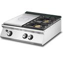 Mastro Bakplaat - Gas - Solide Top - Tafelmodel - 2 Branders - VS9080TPPCGT