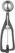 Portioneerlepel voor Linkshandigen, Stöckel, 1/36, Zwart, ⌀46x(H)mm - 755211 1