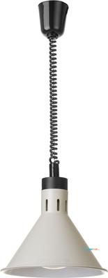 Warmtelamp Verstelbaar Conisch, HENDI, Wit, 230V/250W, Diameter 27,5 cm - Hoogte 25 cm - 273937 1