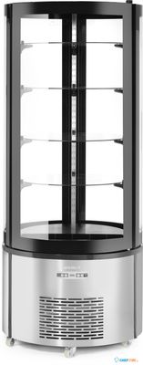 Gebaksvitrine rond | ø68x(h)175cm | 360L | Hendi 233832