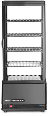 Koelvitrinekast | 98L H=112cm | zwart | Arktic 233269