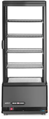 Koelvitrinekast | 98L H=112cm | zwart | Arktic 233269