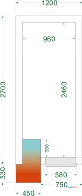 Vriesruimte (Compleet met Monoblock) - CRNF1227