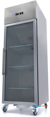 09400008 Vrieskast - 600 L - 3 Verstelbare Roosters (2/1 GN) - RVS - met Glazen Deur
