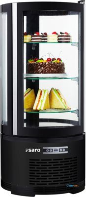 SARO Taartvitrine Zwart Model MATILDE