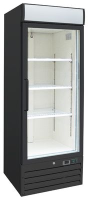 Gastro-Inox Zwart Stalen Display Vriezer 600 Liter met Glasdeur, Geforceerd Gekoeld - 204.221 1