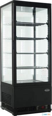 Koelvitrine 98L | Vloer- / Tafelmodel | Zwart | Combisteel | 7487.0180