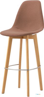 Feros 506F159582 Keeve - Barstoel met stapelbaar frame - Gestoffeerde zitting