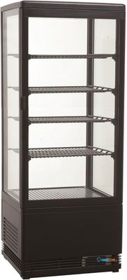 Koelvitrine 98L | Vloer- / Tafelmodel | Zwart | Combisteel | 7487.0180 1