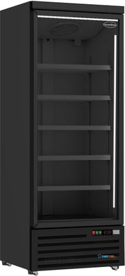 Koelkast - 1 Glasdeur - Zwart - CombiSteel JDE-600F Bl 7455.2242