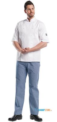 Chaud Devant Hilton Poco Koksbuis Korte Mouw Wit - Chaud Devant B509-L