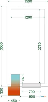 Vriesruimte (Compleet met Monoblock) - CRNF1530