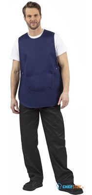 Whites Overgooierschort Met Zak Navy Blue - Whites Chefs Clothing B044