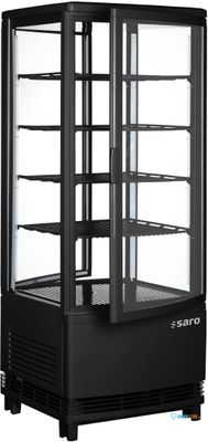 SARO Koelvitrine Model SC 100 DT Zwart - SC 100 DT ZWART 1