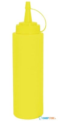 Portioneer Knijpfles | Geel | 34cl | Vogue | K144