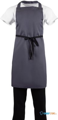 Whites halterschort polyester-katoen grijs | B426