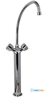 Heavy duty monobloc mengkraan met draaiknoppen, 30cm kolom en 30cm kraan | DY380