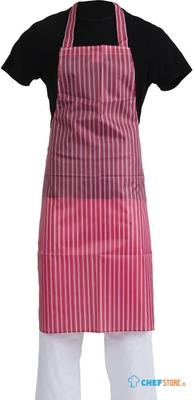 Whites waterdicht schort rood-wit gestreept | A581 1