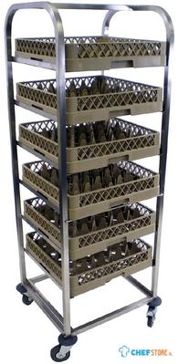 Craven RVS Spoelkorfwagen Voor 7 Korven - Craven DN595