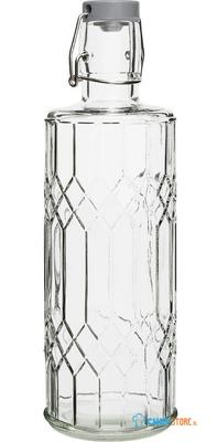 Olympia Geo Glazen Waterfles met Stop 1 Liter (6 Stuks) - DN816