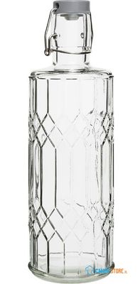 Olympia Geo Glazen Waterfles met Stop 1 Liter (6 Stuks) - DN816