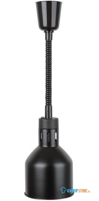 Buffalo uitschuifbare hittelamp matzwart