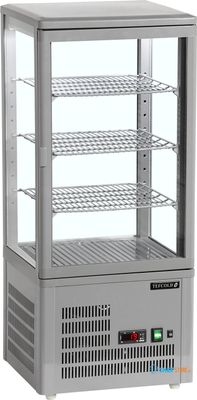 TEFCOLD Glazen Koelvitrinecountertop voor Presentatie en Bewaren - UPD80-GREY