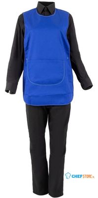 Whites Overgooierschort Met Zak Royal Blue - Whites Chefs Clothing B043