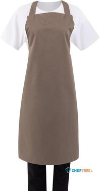 Whites halterschort polyester-katoen bruin | B429