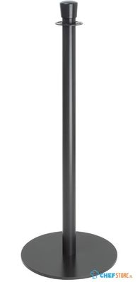 Bolero Vlakke Basis Barrièrepalen Zwart (set van 2) - GP638