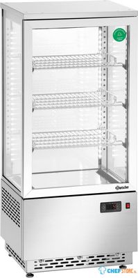 Bartscher Minikoelvitrine 78L Edelstaal - 700478G 1