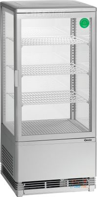 Bartscher Mini Koelvitrine 78L Zilver - 700778G 1
