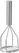 Hendi Pureestamper rvs 450 mm | 693261 5