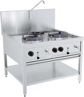 CombiSteel GAS WOKTAFEL 2X17KW + 1X9KW - 7178.1205